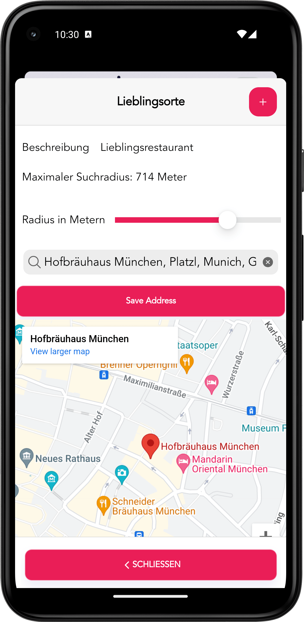 Picpace Sicherheitseinstellungen